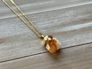 CITRINE | JEWELED NECKLACE