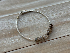 SMOKY QUARTZ CLUSTER | CRYSTAL ANKLET