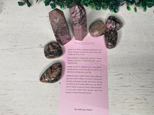 RHODONITE | TUMBLED