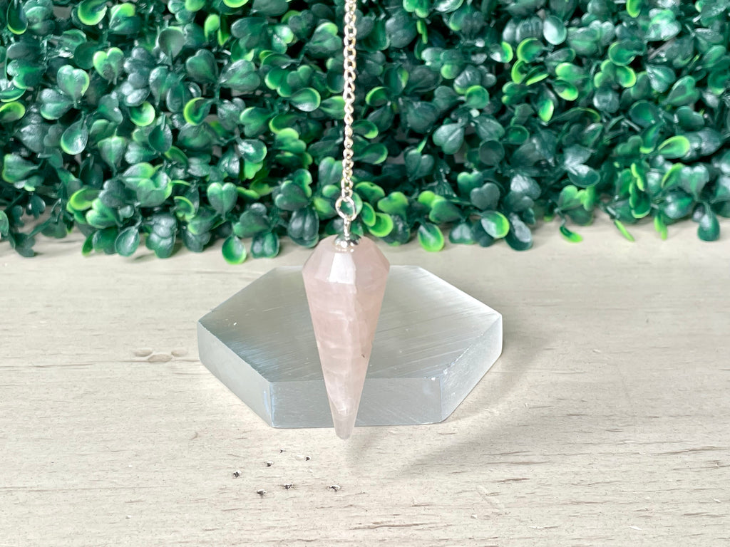 ROSE QUARTZ | CRYSTAL PENDULUM