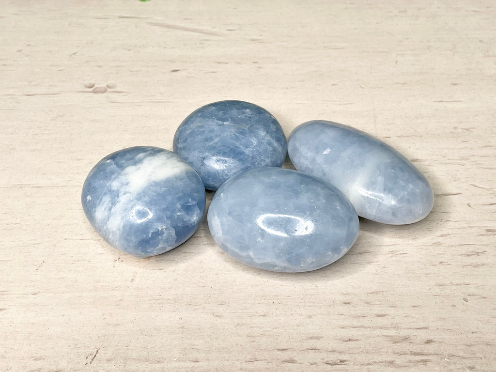 BLUE CALCITE | PALM STONE